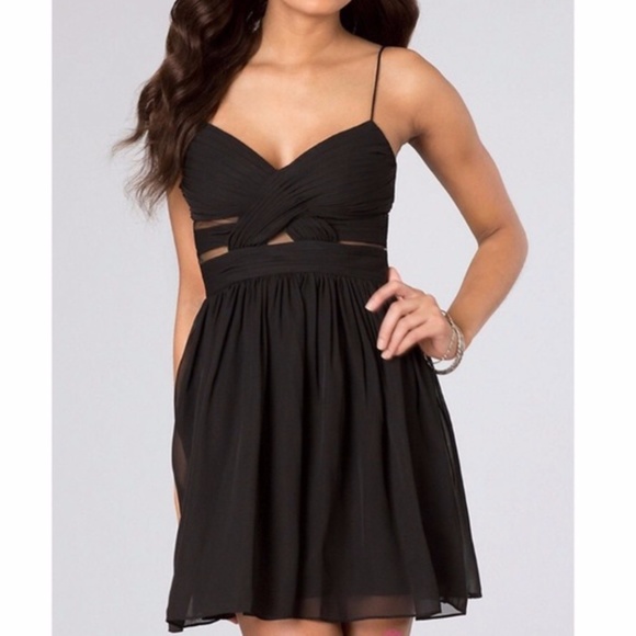 Hailey Logan by Adrianna Papell Pleated Mesh Sweetheart Mini Dress NWOT - Picture 9 of 9